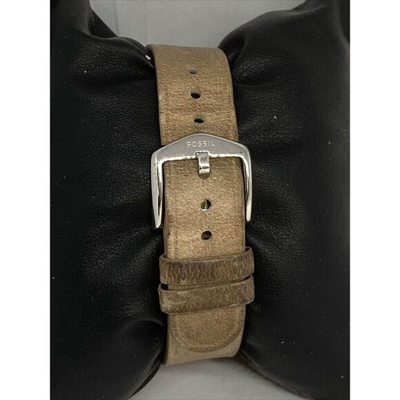 Fossil FTW1200 Women's Sand Leather Silver Analog Dial Hybrid Smartwatch XX706 - Picture 6 of 12